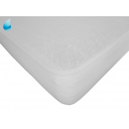 Molton Fixleintuch Matratzenschutz Matratzenauflage wasserdicht für Boxspringbetten mit Spannumrandung Rundumgummi