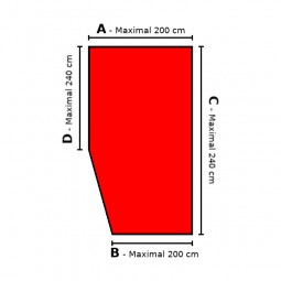 Sondermass Fixleintuch mit abgeschrägter Ecke Spannbetttuch nach Mass Bettlaken Wohnmobil Wohnwagen Campervan Caravan Boot