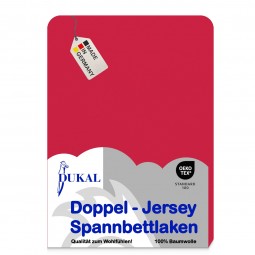 Fixleintuch Topper Spannbettlaken Spannbettuch Bettlaken Laken - Farbe: Rot