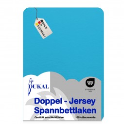 Wasserbett Fixleintuch Spannbettlaken Spannbetttuch Bettlaken Laken Leintuch - Farbe: Ocean-blau