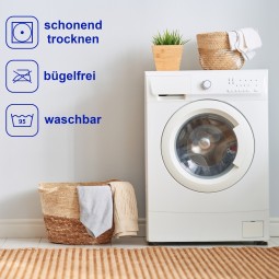 Dukal Waschanleitung Pflegehinweise 95 Grad Molton Fixleintuch topper